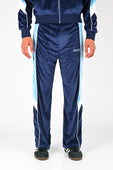 Hoddle Velour Trackpant in Blue