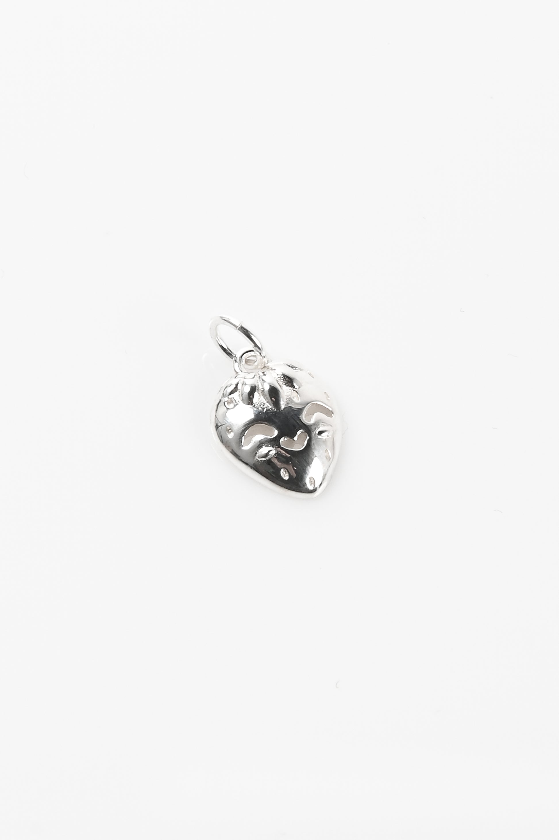 Jake Cheeseman Silver 'Smiley Strawberry' Pendant