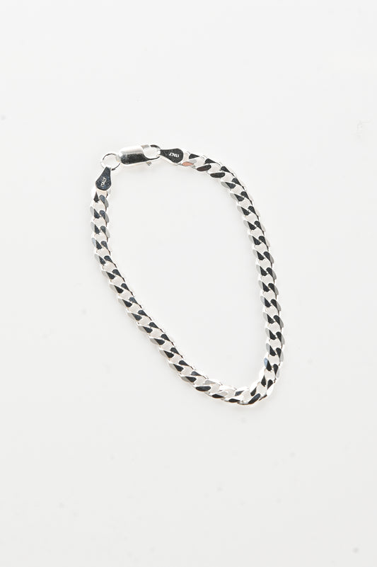 Jake Cheeseman Silver 'Curb' Bracelet