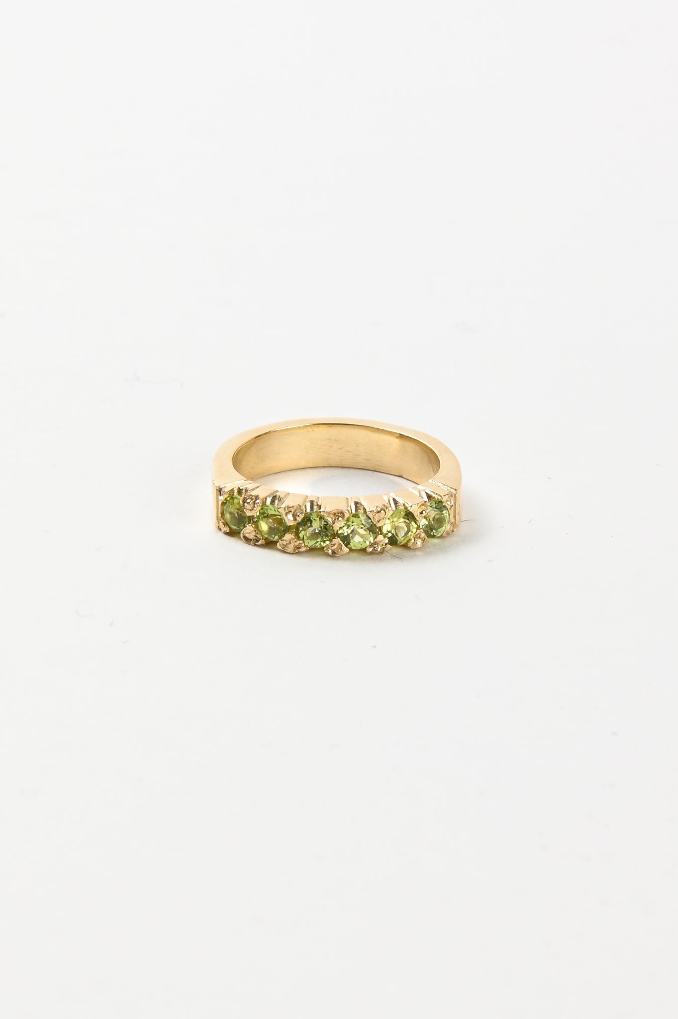 Oliver Thomas 'Ever' Ring With Peridot In 9ct Gold