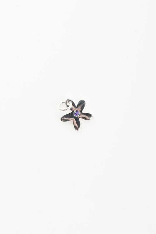 Jake Cheeseman Silver 'Silly Flower' Pendant with Amethyst