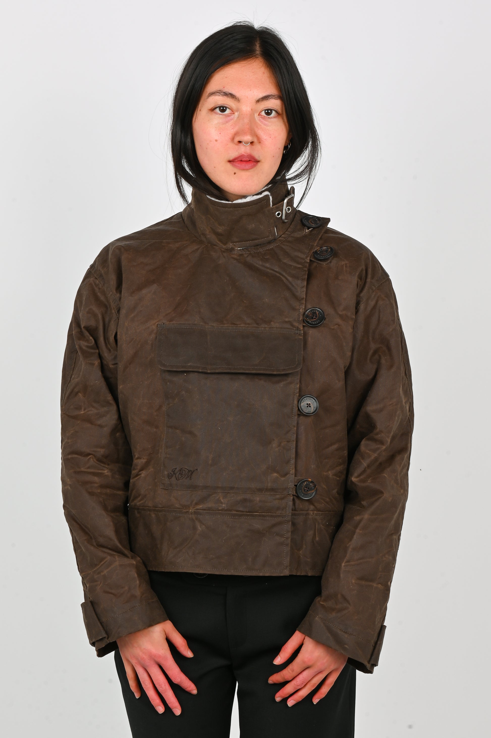 Kernemilk Pilot Jacket in Dark Brown