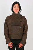 Kernemilk Pilot Jacket in Dark Brown