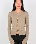 Kernemilk 'Caroline' Cardigan in Beige