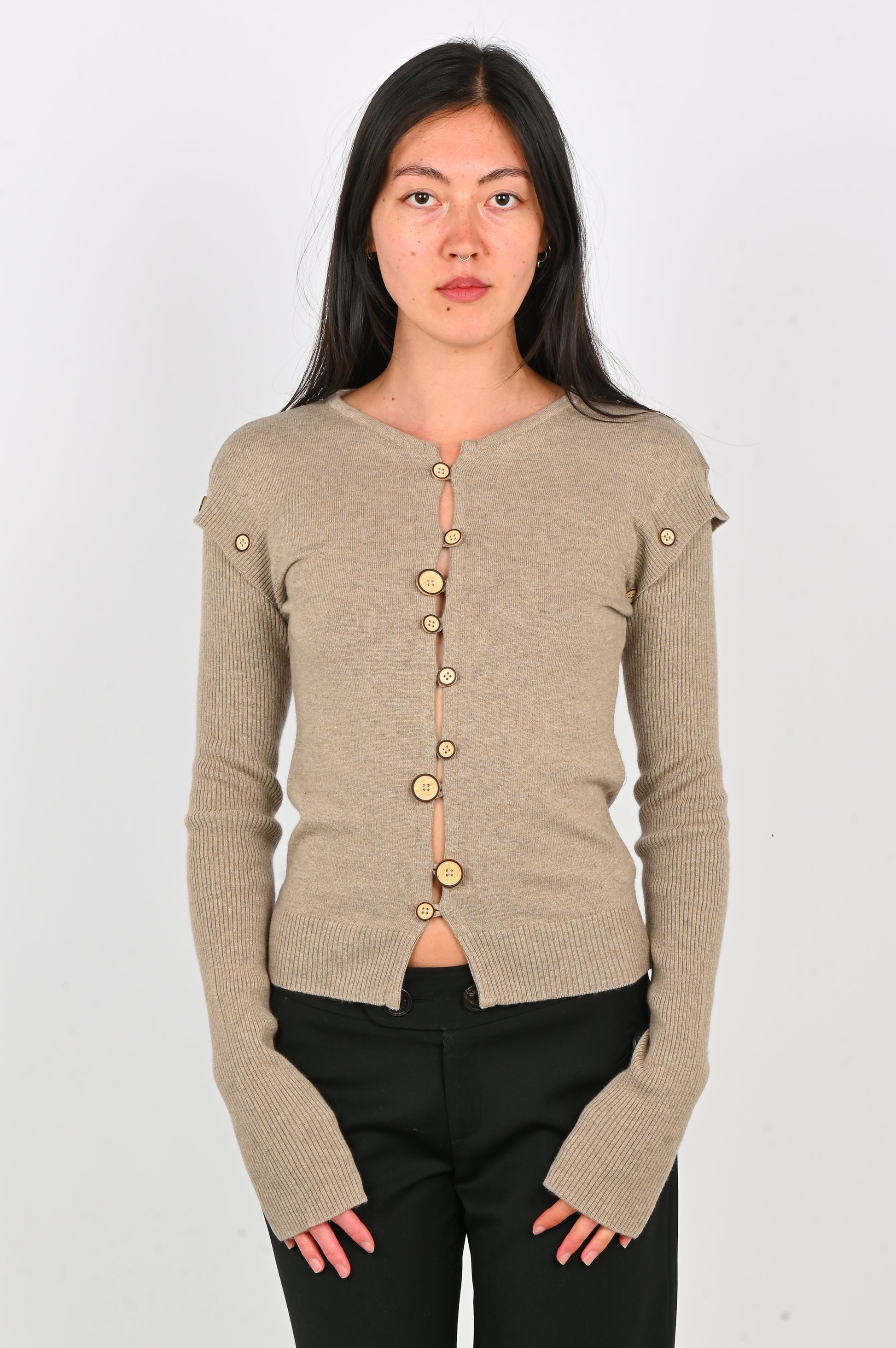 Kernemilk 'Caroline' Cardigan in Beige