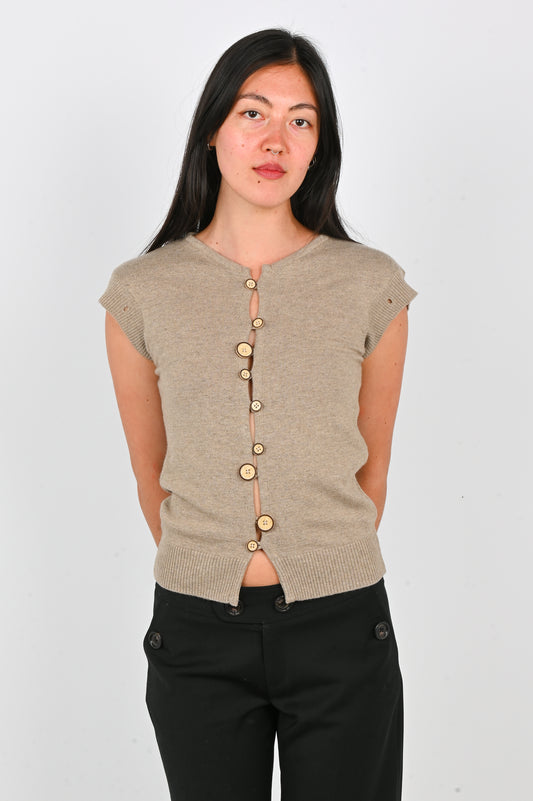 Kernemilk 'Caroline' Cardigan in Beige