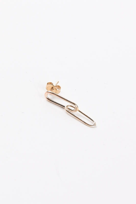 Kick In The Eye 'Original Chain' Light 2 Link Earring In 9ct Gold