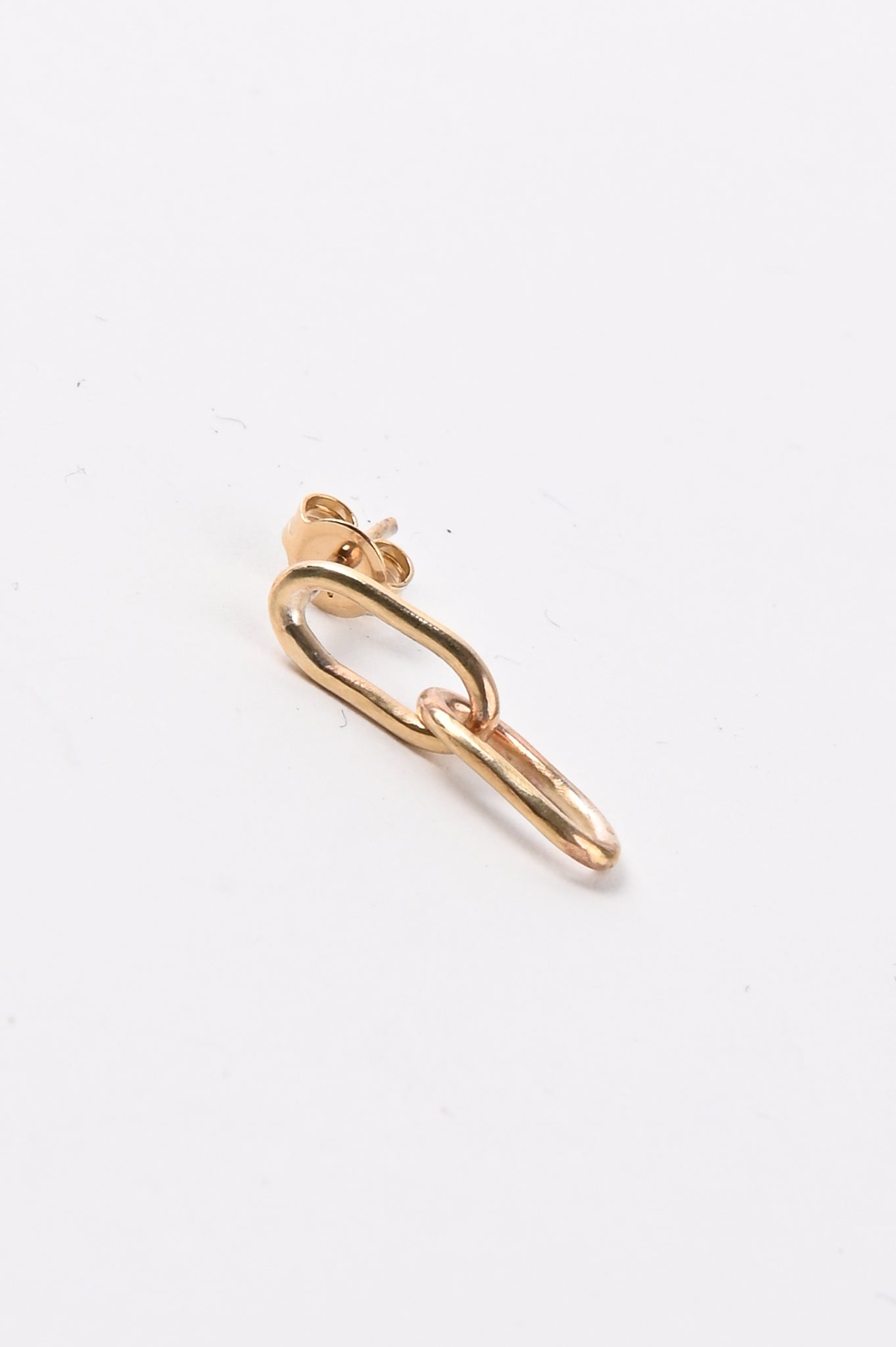 Kick In The Eye 'Original Chain' 2 Link Earring In 9ct Gold