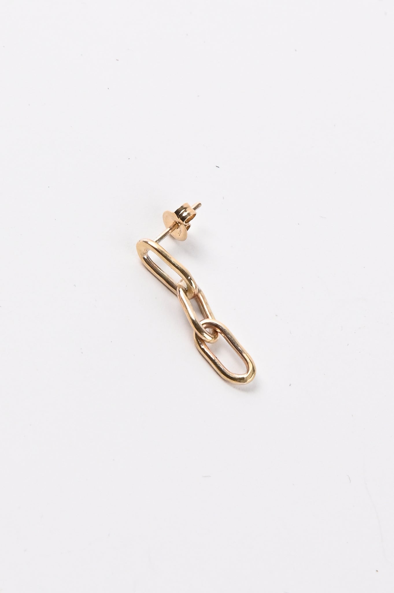 Kick In The Eye 'Original Chain' 3 Link Earring In 9ct Gold