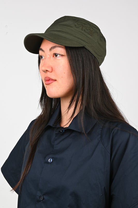 Kernemilk Cadet Cap in Dark Green
