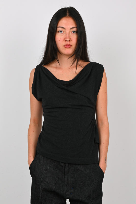 KATALYST 'Twist' Top in Charcoal