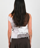 KATALYST 'Handkerchief' Top In Camel/Chocolate