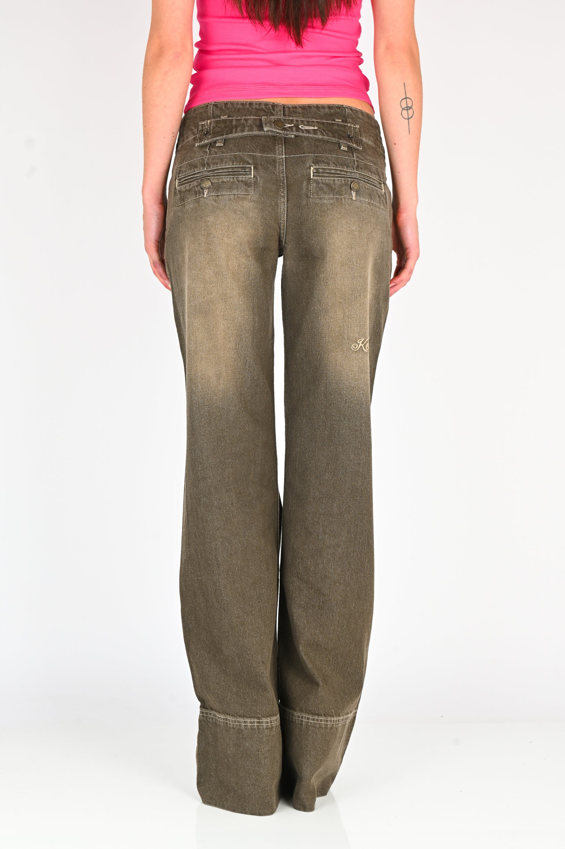 Kernemilk 'Karli' Jeans in Dusty Green