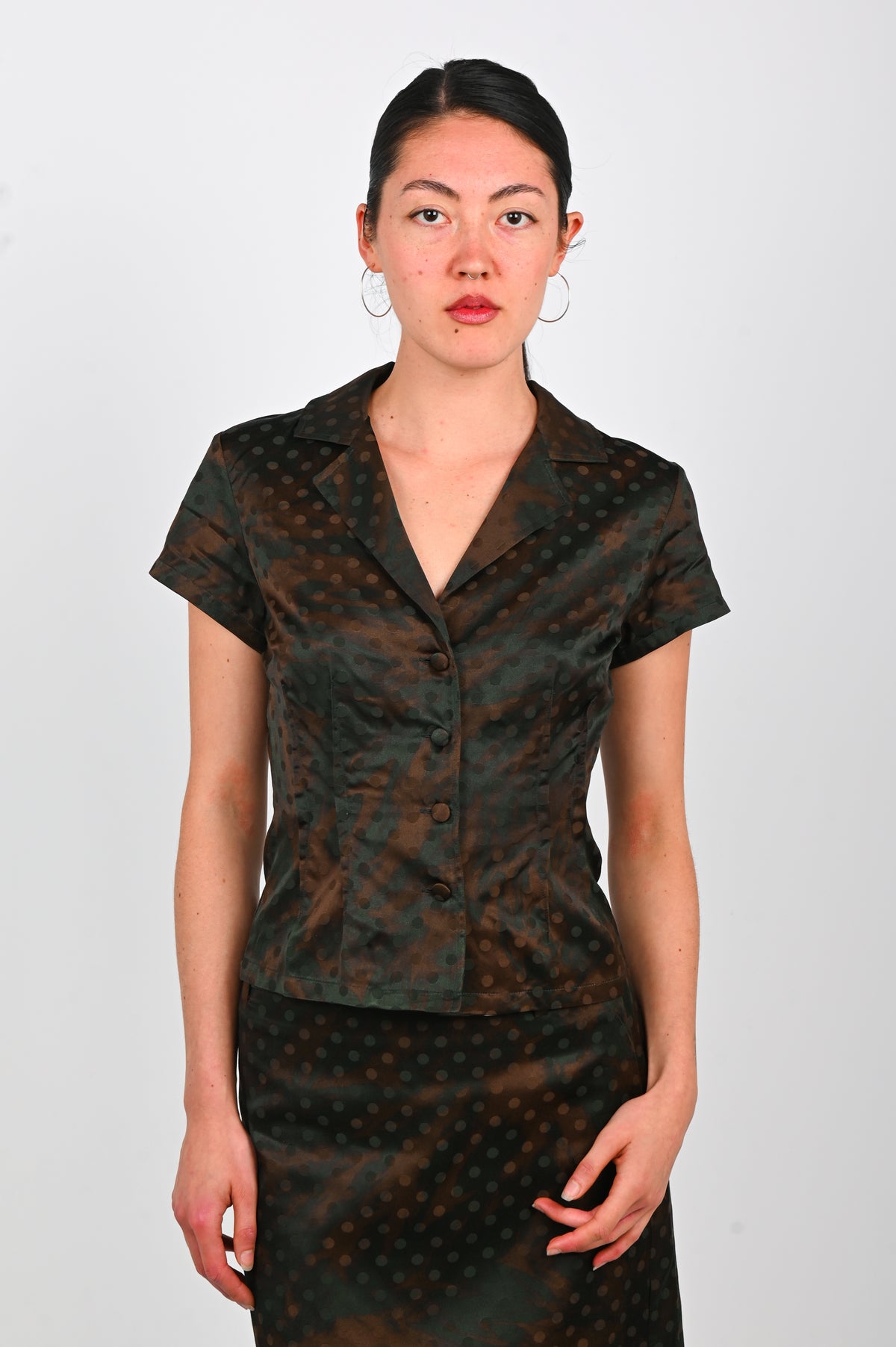 Kernemilk 'Mimi' Shirt in Brown Dot