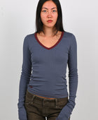 Kernemilk 'Lima' Blouse in Dusty Blue