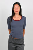 Kernemilk 'Mira' T-Shirt in Dusty Blue