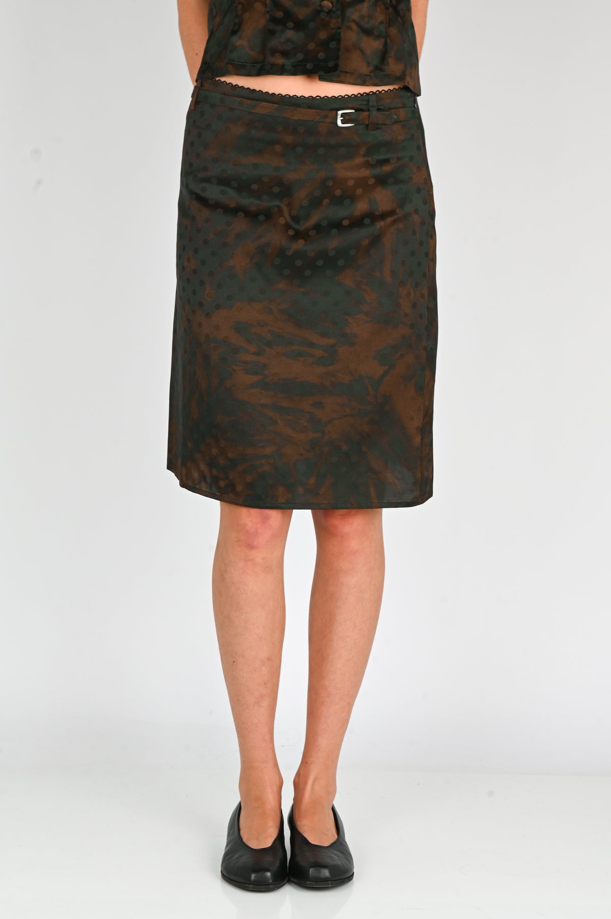 Kernemilk 'Lily' Skirt in Brown Dot
