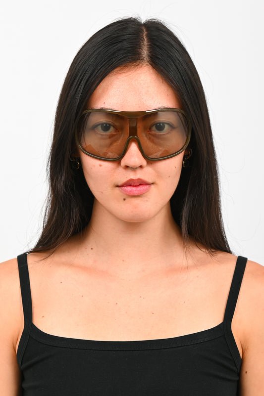 Lexxola 'Orielle' Khaki & Smoke Sunglasses