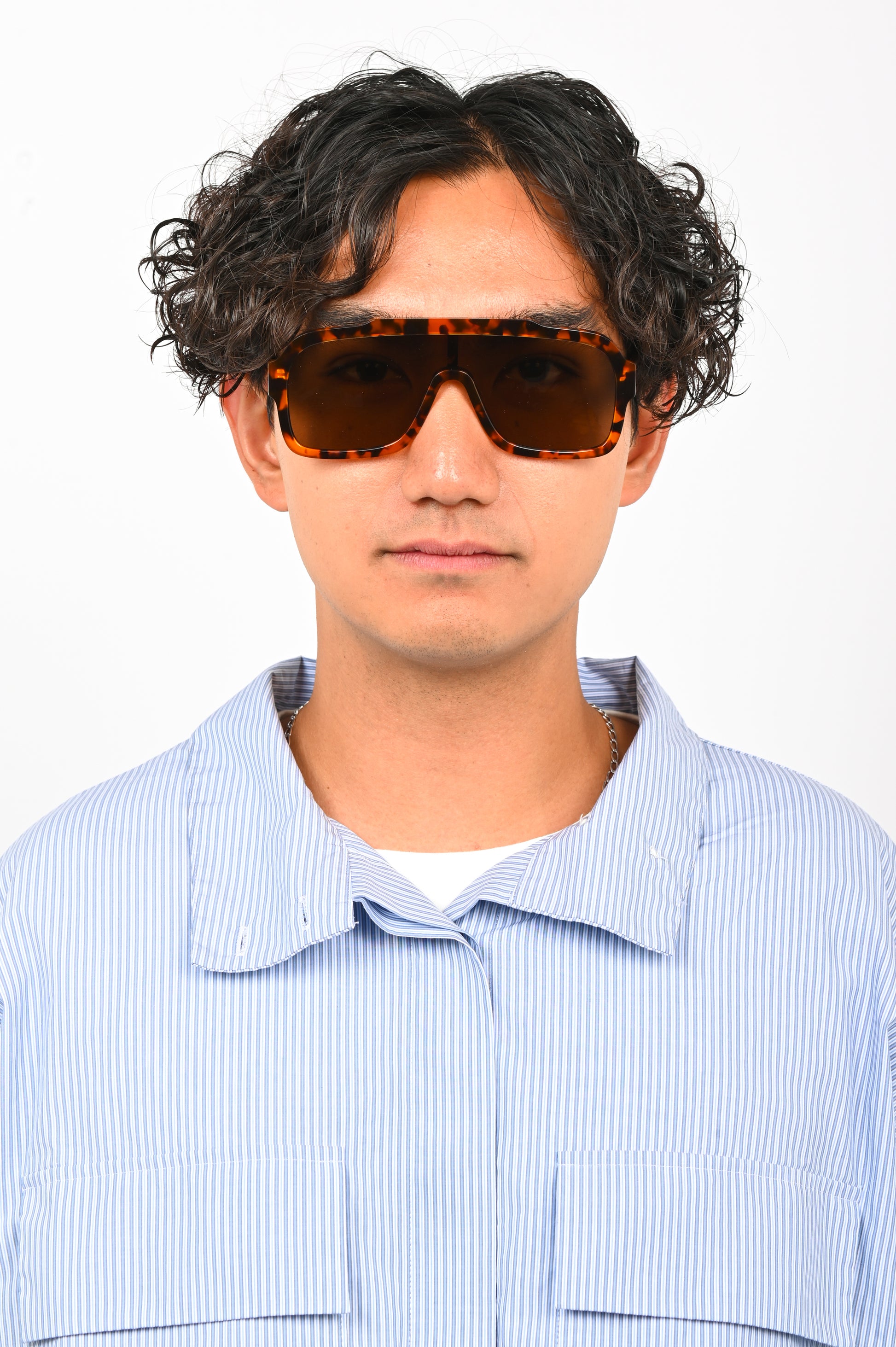 Monokel 'Aspen' Havana Sunglasses with Brown Solid Lens