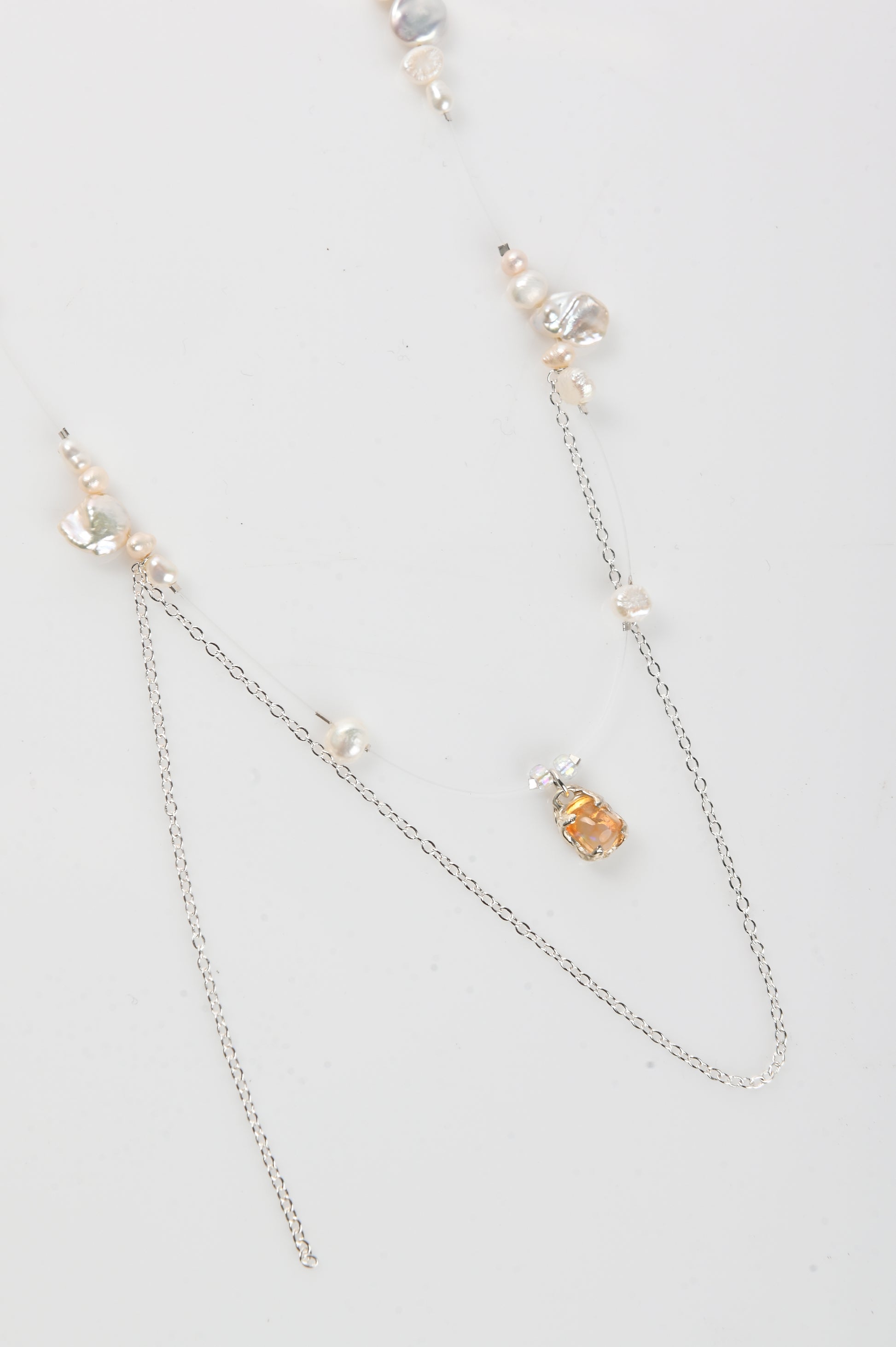 Nadia Ridiandries 'Celestial' Necklace In Orange