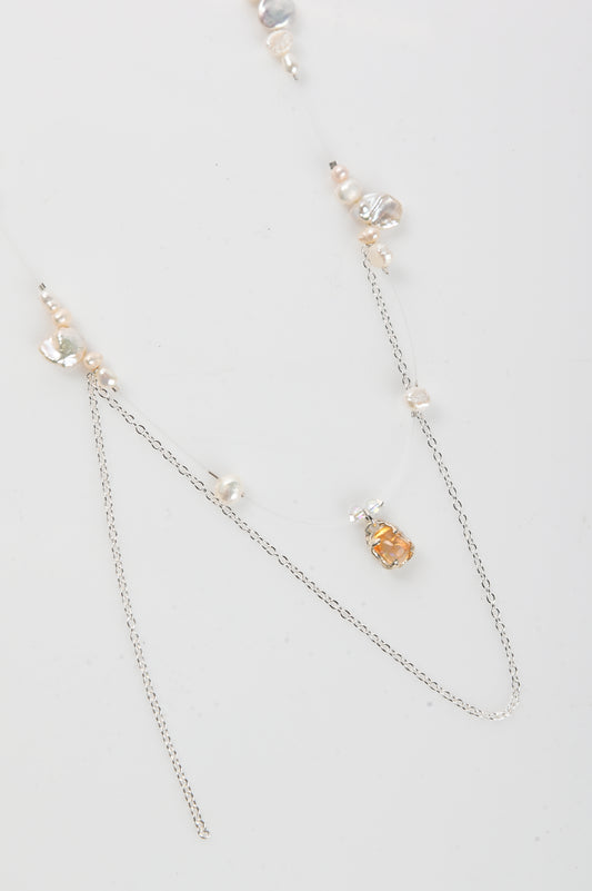 Nadia Ridiandries 'Celestial' Necklace In Orange