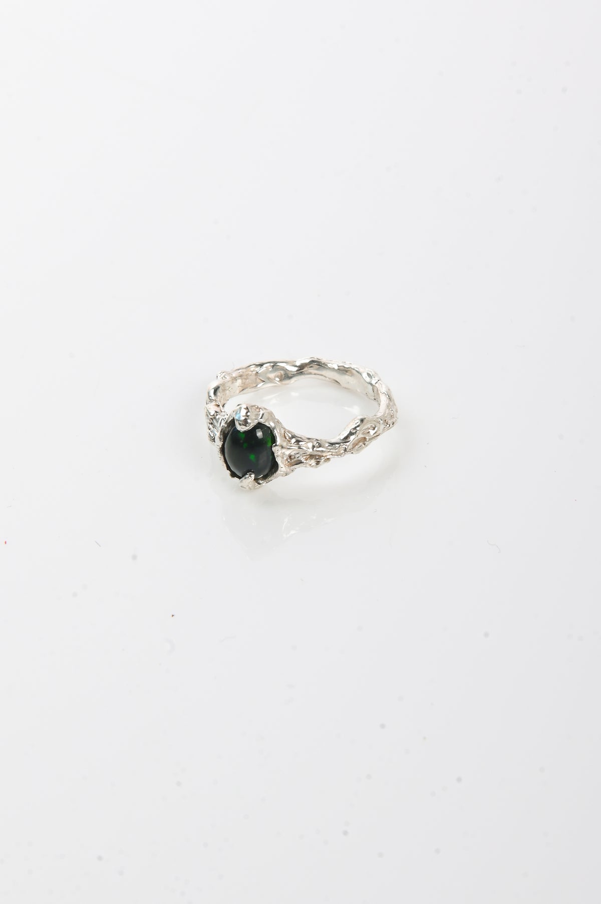 Nadia Ridiandries 'Nymph' Ring With Green Opal
