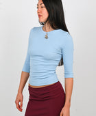 Olga Joan Baby V-Neck In Cielo