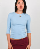 Olga Joan Baby V-Neck In Cielo