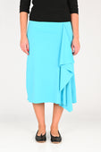Olga Joan 'Flounce' Skirt in Acqua
