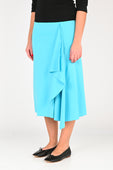 Olga Joan 'Flounce' Skirt in Acqua