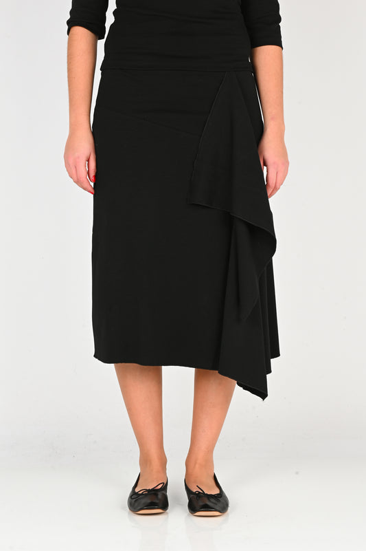 Olga Joan 'Flounce' Skirt in Nera