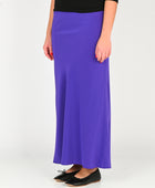 Olga Joan Bias Mid Skirt in Viola