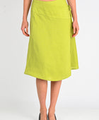 Olga Joan Tie-Waist Skirt in Pistacchio