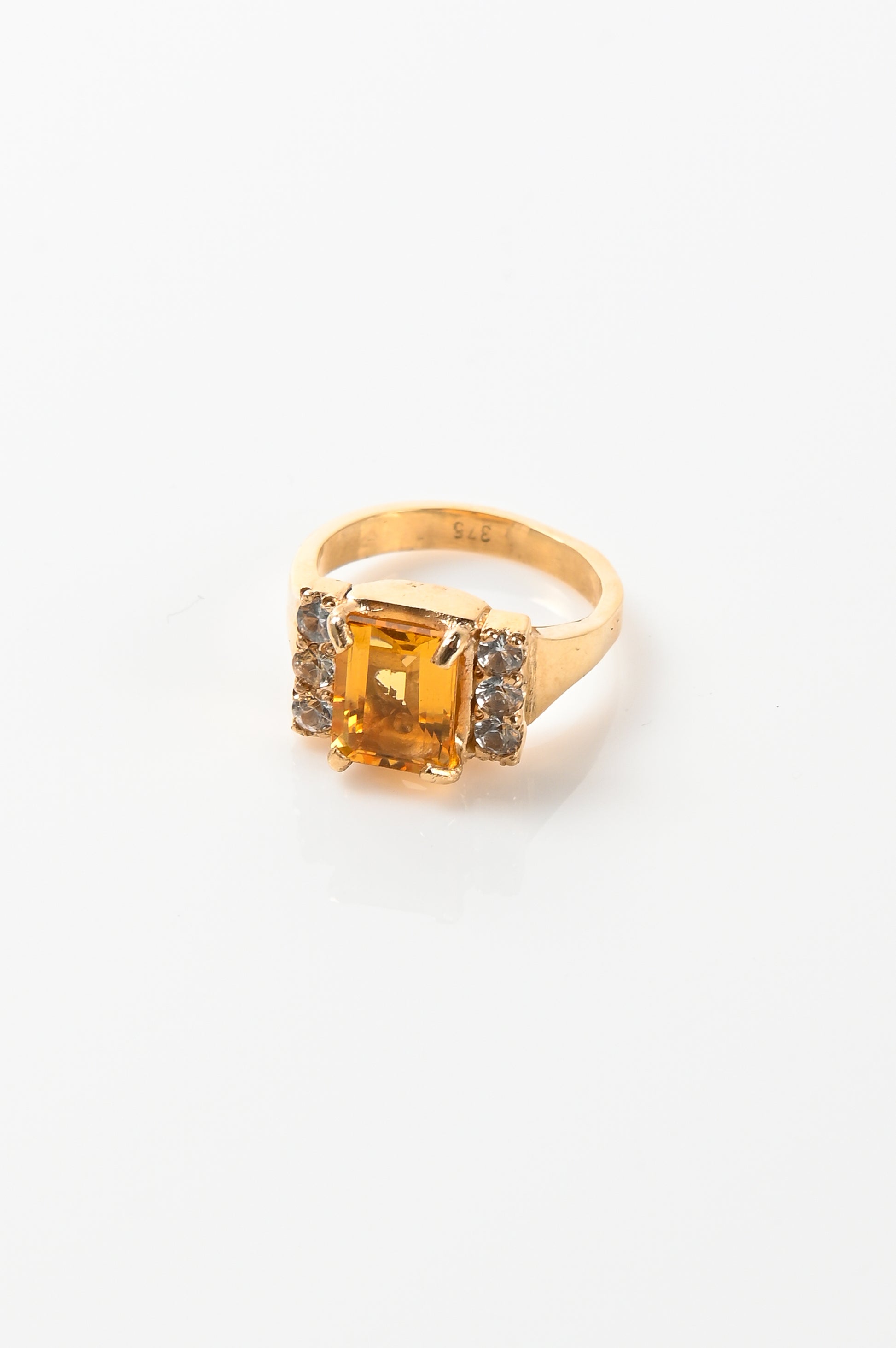 Oliver Thomas 'Priscilla' Ring With Citrine in 9ct Gold