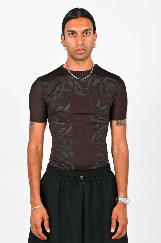 Posture Compression Top in Brown
