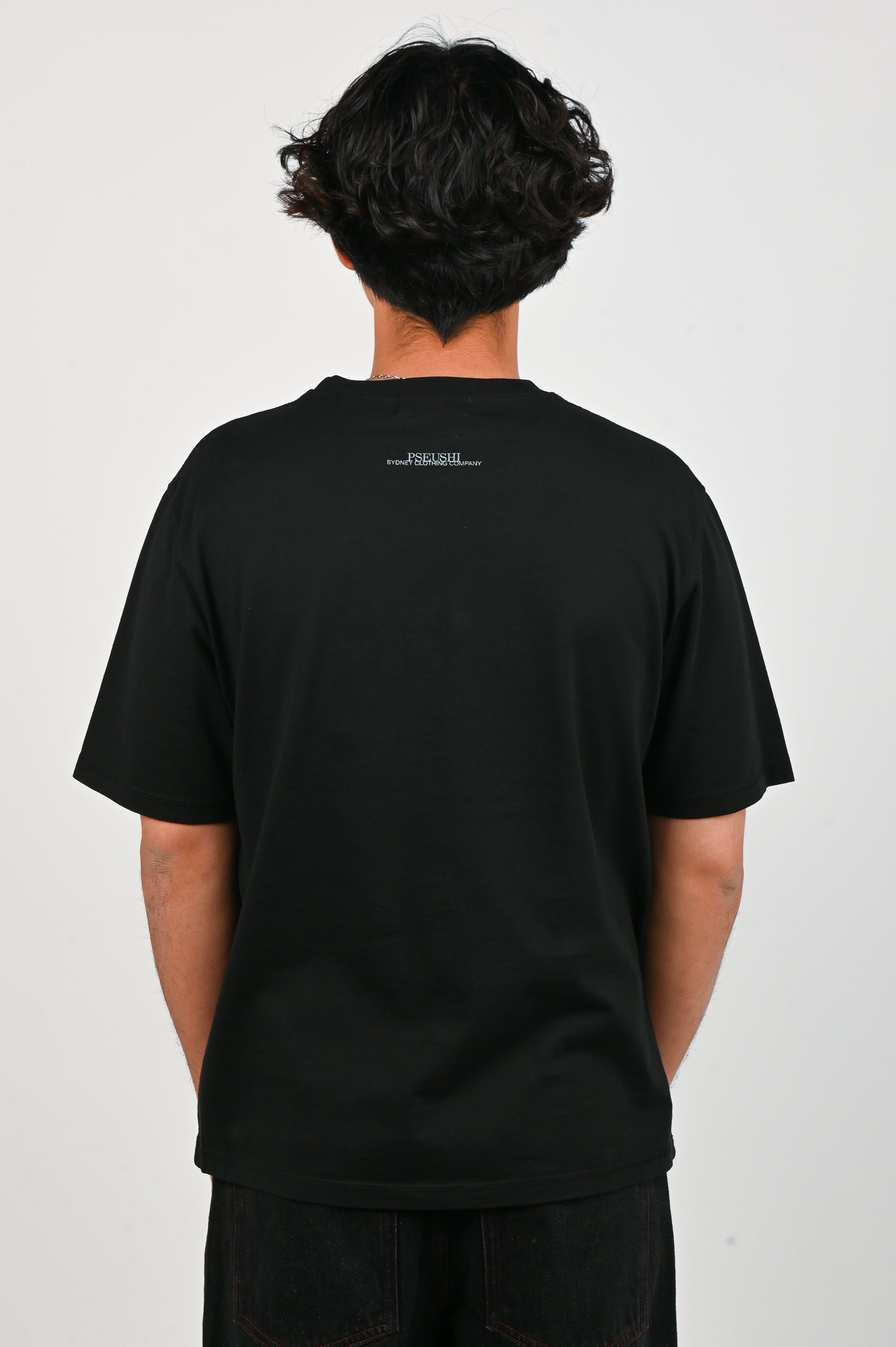 Pseushi 'Coverstitch' Tee in Black