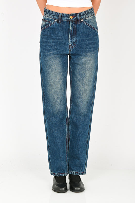 Pseushi Standard Cut Jeans in Vintage Wash Denim