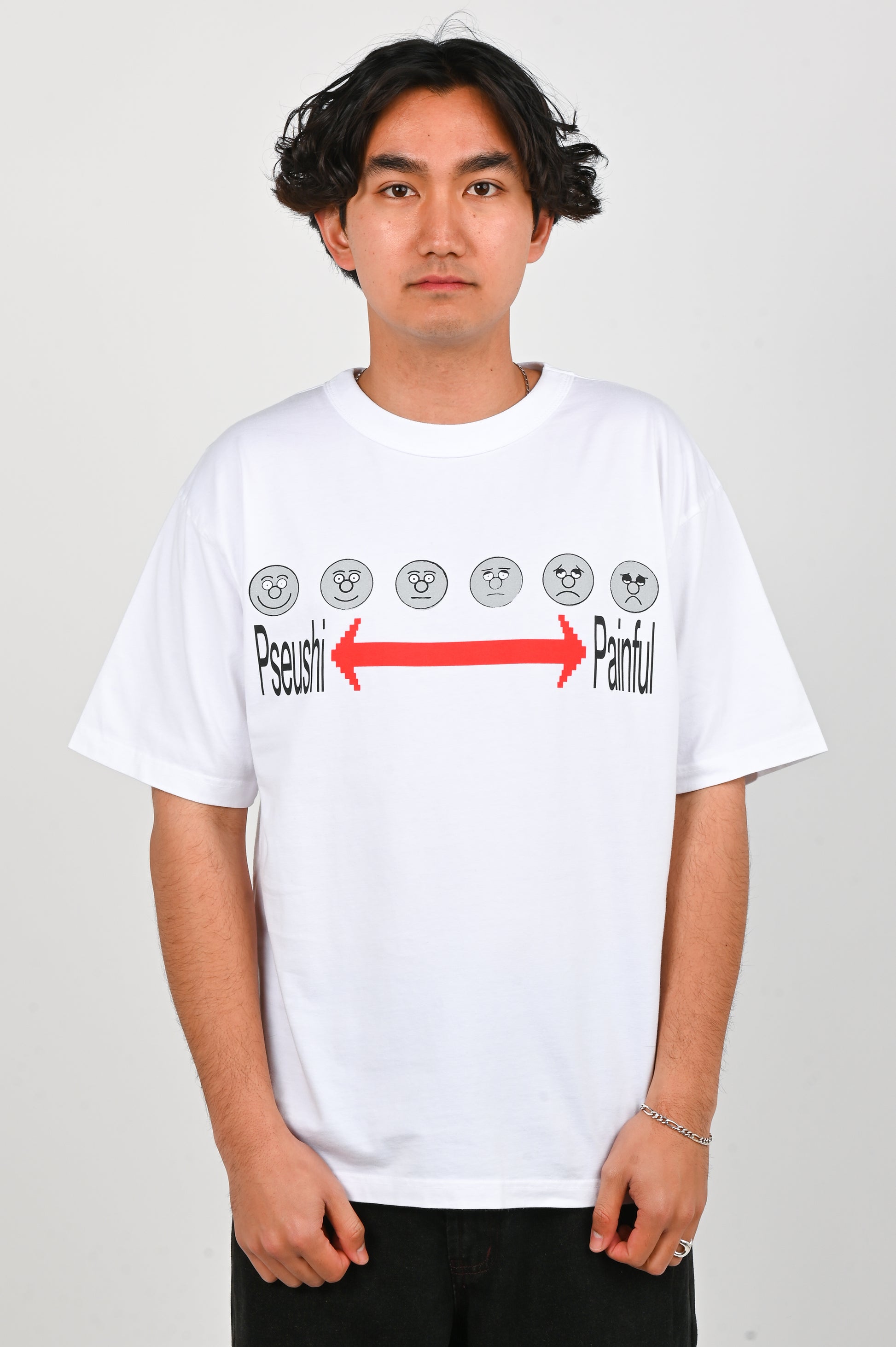 Pseushi 'Pain' Tee in White
