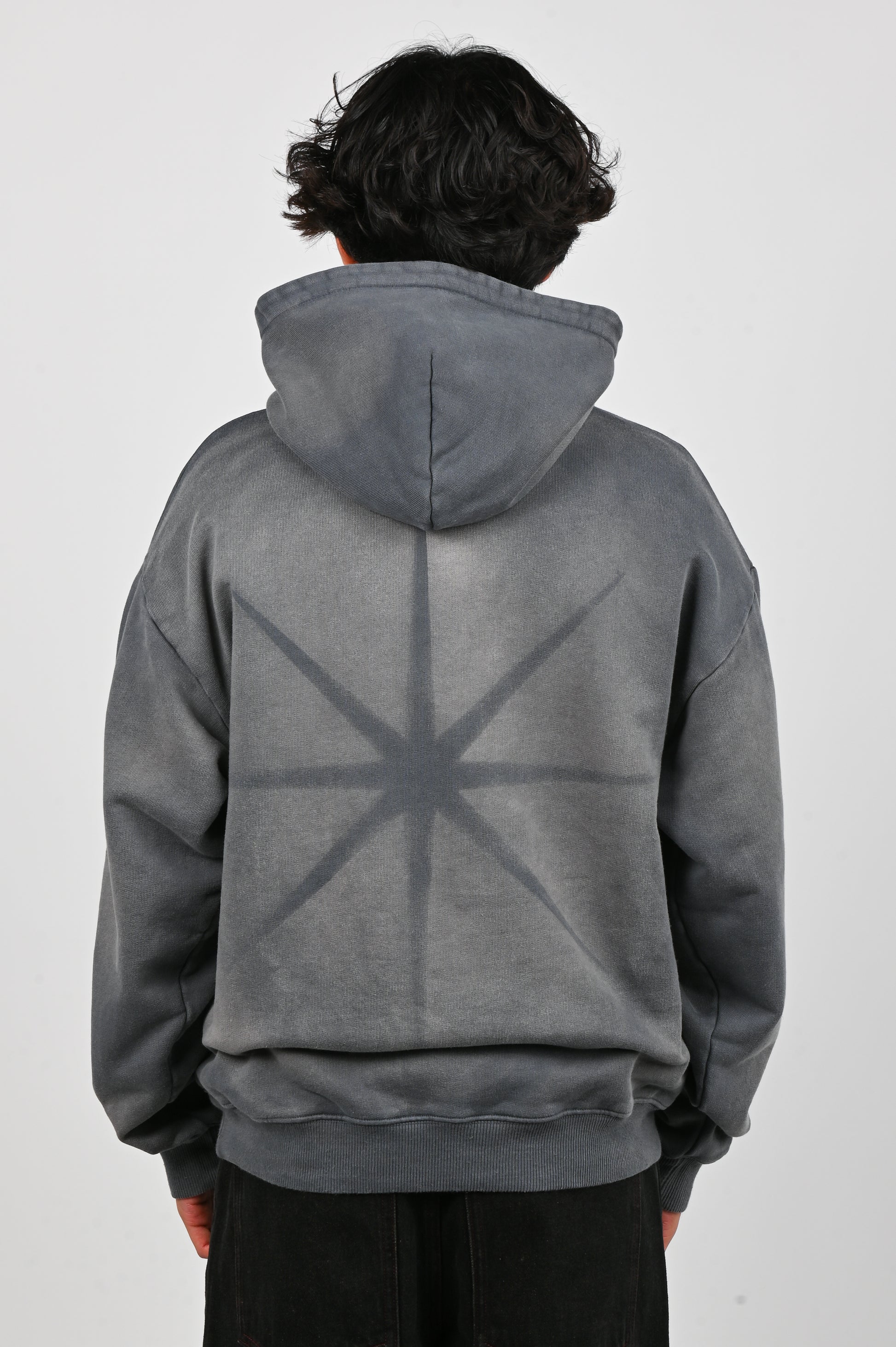 Pseushi 'Pareidolla' Hoodie in Faded Grey