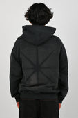 Pseushi 'Pareidolla' Hoodie in Faded Black