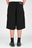 Pseushi Pleated Balloon Shorts in Black