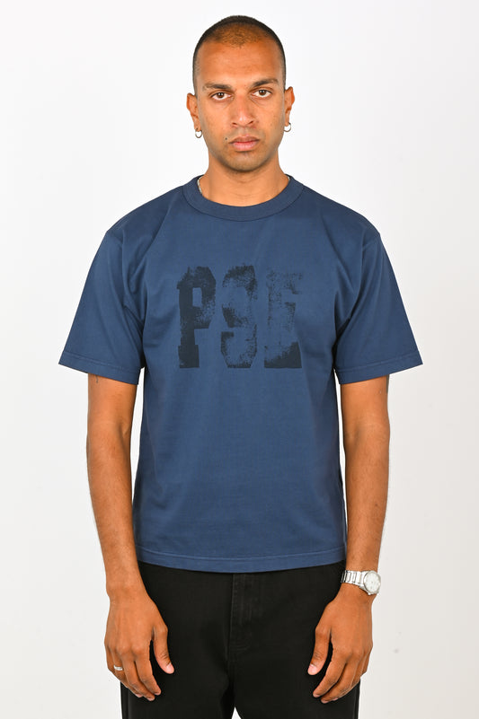 Pseushi 'Boot' Tee in Navy