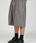 Pseushi Pleated Balloon Shorts in Grey