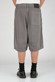 Pseushi Pleated Balloon Shorts in Grey