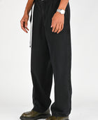 Beach Brains Pleated Work Pant in Black