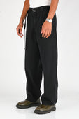 Beach Brains Pleated Work Pant in Black