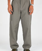 Beach Brains Pleated Work Pant in Pewter Green