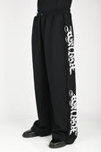 Posture Panel Pant in White on Black