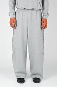 Posture Graphic Panel Trackpant in Black On Grey