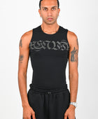 Posture House Singlet in Black